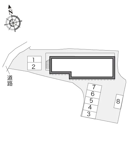 ★手数料０円★蒲郡市豊岡町満土呂　月極駐車場（LP）